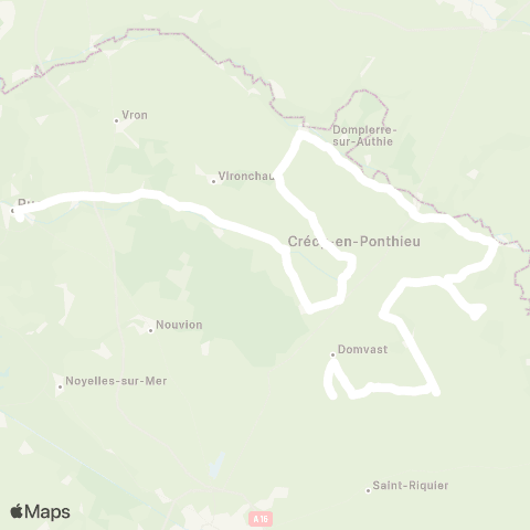 Hauts-de-France Car 80 - Lignes scolaires  map
