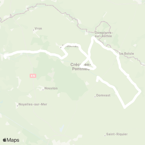 Hauts-de-France Car 80 - Lignes scolaires  map
