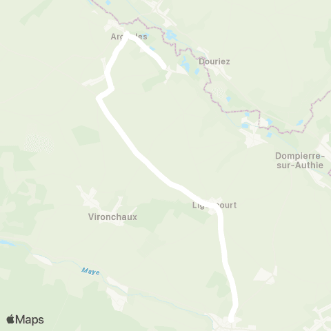 Hauts-de-France Car 80 - Lignes scolaires  map