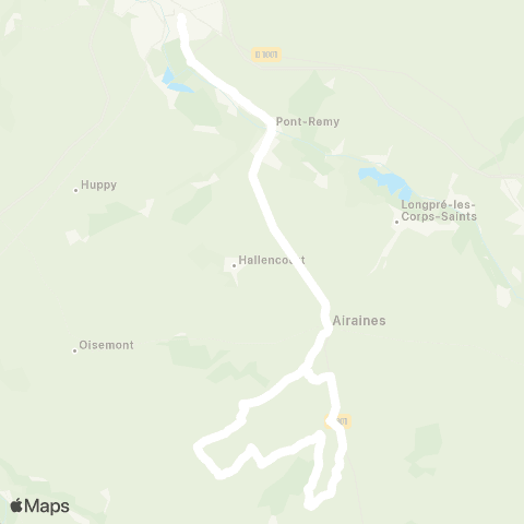 Hauts-de-France Car 80 - Lignes scolaires  map