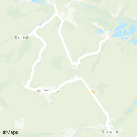 Hauts-de-France Car 80 - Lignes scolaires  map