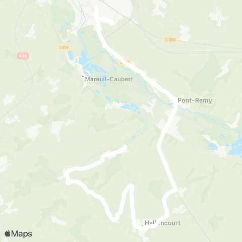 Hauts-de-France Car 80 - Lignes scolaires  map