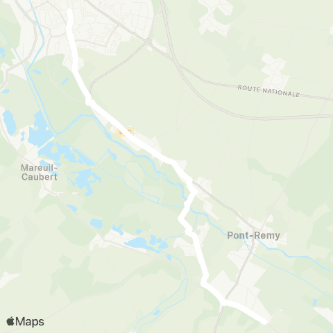 Hauts-de-France Car 80 - Lignes scolaires  map