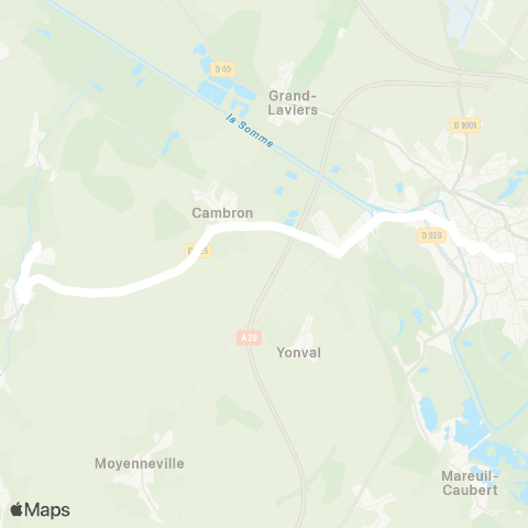 Hauts-de-France Car 80 - Lignes scolaires  map