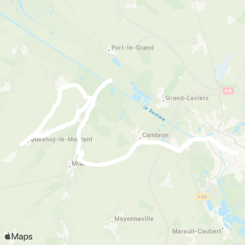 Hauts-de-France Car 80 - Lignes scolaires  map