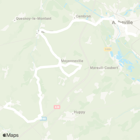 Hauts-de-France Car 80 - Lignes scolaires  map