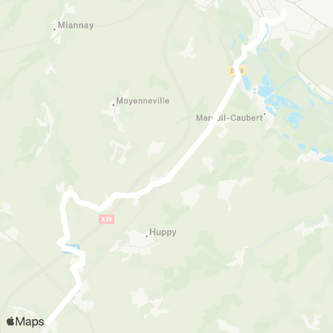 Hauts-de-France Car 80 - Lignes scolaires  map