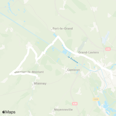 Hauts-de-France Car 80 - Lignes scolaires  map
