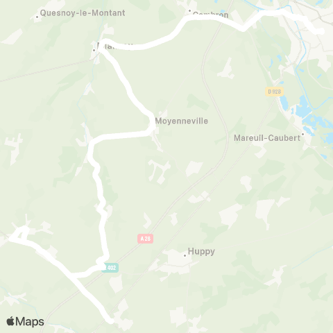 Hauts-de-France Car 80 - Lignes scolaires  map