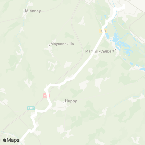 Hauts-de-France Car 80 - Lignes scolaires  map