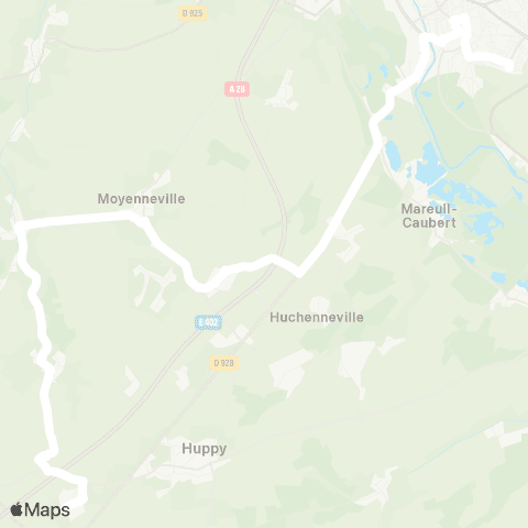 Hauts-de-France Car 80 - Lignes scolaires  map