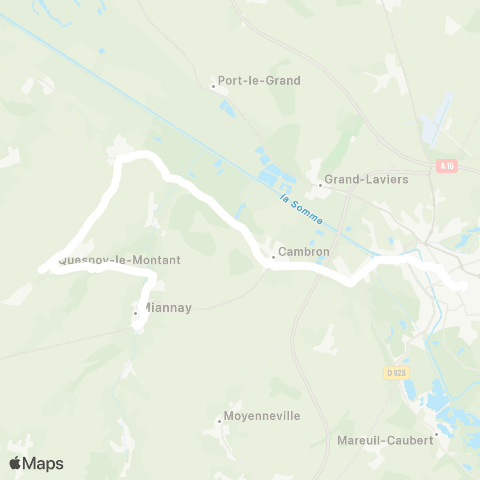 Hauts-de-France Car 80 - Lignes scolaires  map