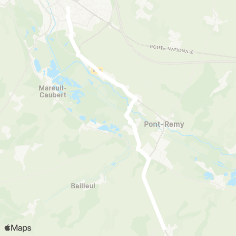 Hauts-de-France Car 80 - Lignes scolaires  map