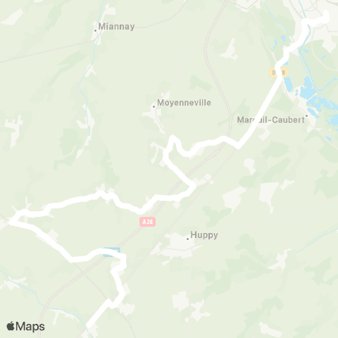 Hauts-de-France Car 80 - Lignes scolaires  map