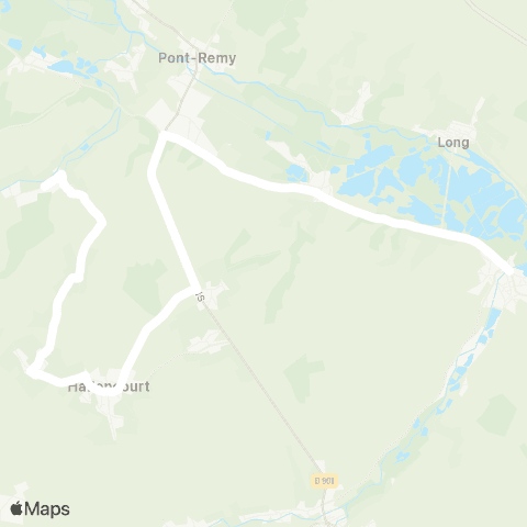 Hauts-de-France Car 80 - Lignes scolaires  map