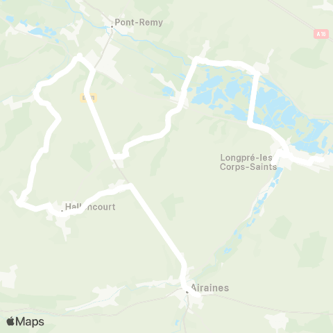 Hauts-de-France Car 80 - Lignes scolaires  map