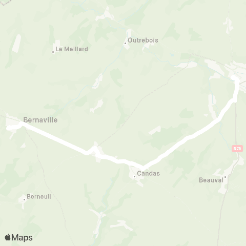 Hauts-de-France Car 80 - Lignes scolaires  map