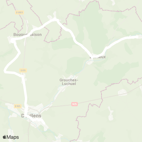 Hauts-de-France Car 80 - Lignes scolaires  map