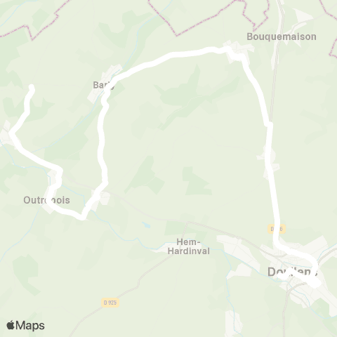 Hauts-de-France Car 80 - Lignes scolaires  map