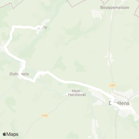 Hauts-de-France Car 80 - Lignes scolaires  map
