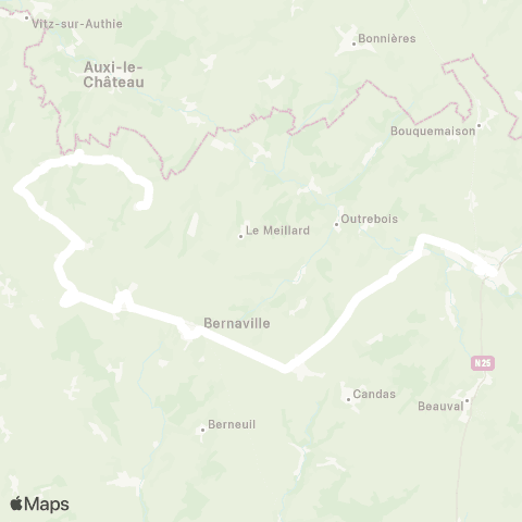 Hauts-de-France Car 80 - Lignes scolaires  map