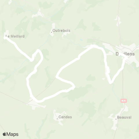 Hauts-de-France Car 80 - Lignes scolaires  map