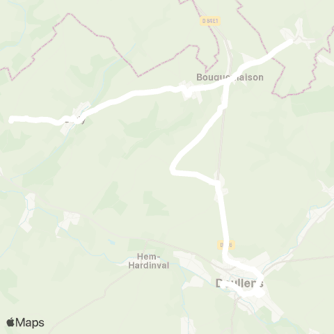 Hauts-de-France Car 80 - Lignes scolaires  map