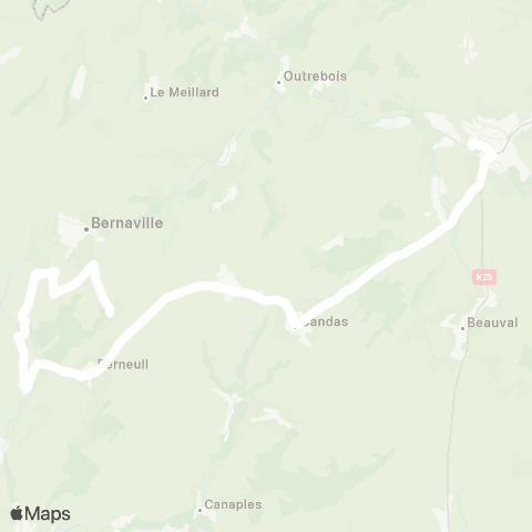 Hauts-de-France Car 80 - Lignes scolaires  map