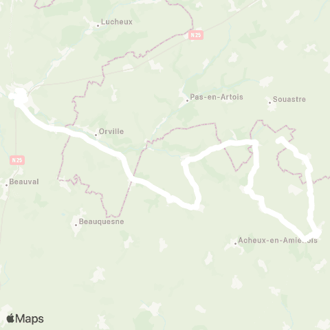 Hauts-de-France Car 80 - Lignes scolaires  map