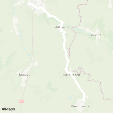 Hauts-de-France Car 80 - Lignes scolaires  map