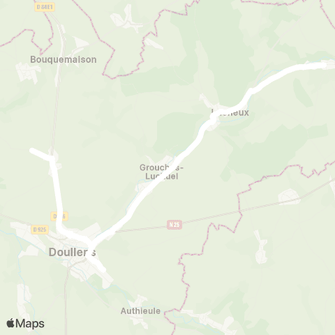 Hauts-de-France Car 80 - Lignes scolaires  map