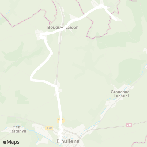 Hauts-de-France Car 80 - Lignes scolaires  map