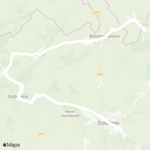 Hauts-de-France Car 80 - Lignes scolaires  map
