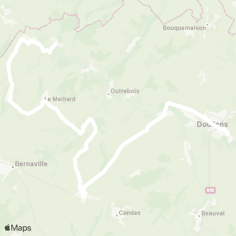 Hauts-de-France Car 80 - Lignes scolaires  map