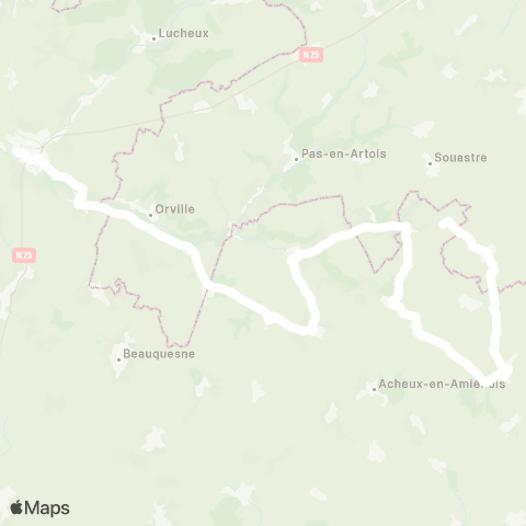 Hauts-de-France Car 80 - Lignes scolaires  map