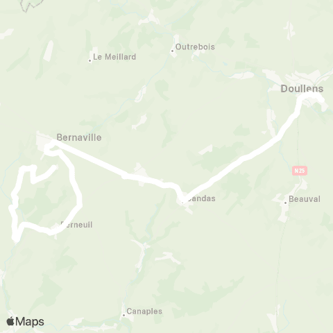 Hauts-de-France Car 80 - Lignes scolaires  map