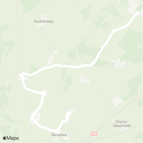 Hauts-de-France Car 80 - Lignes scolaires  map