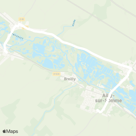 Hauts-de-France Car 80 - Lignes scolaires  map