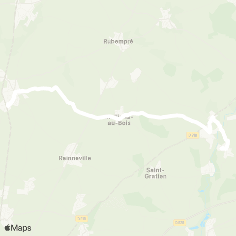 Hauts-de-France Car 80 - Lignes scolaires  map