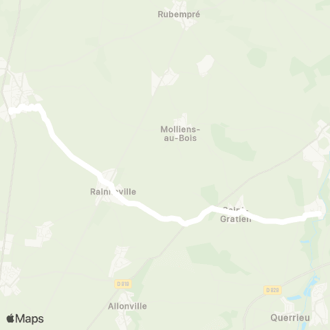 Hauts-de-France Car 80 - Lignes scolaires  map