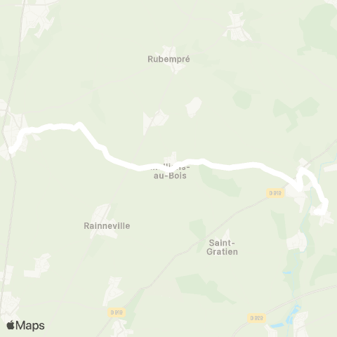 Hauts-de-France Car 80 - Lignes scolaires  map