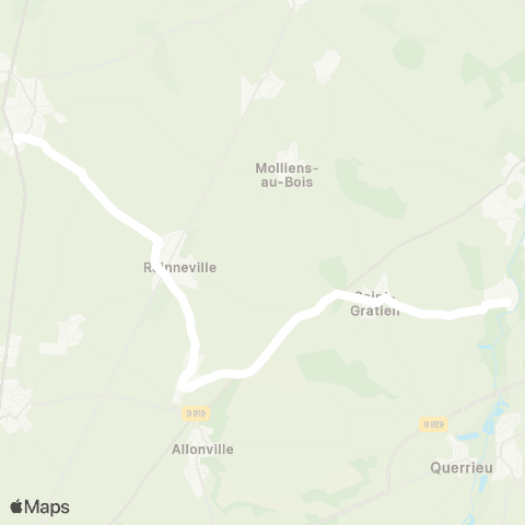 Hauts-de-France Car 80 - Lignes scolaires  map