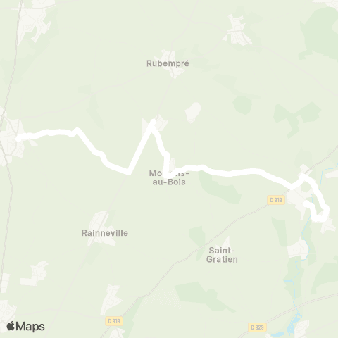 Hauts-de-France Car 80 - Lignes scolaires  map