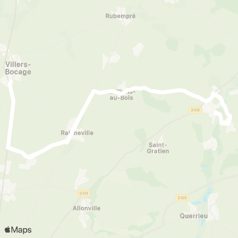 Hauts-de-France Car 80 - Lignes scolaires  map