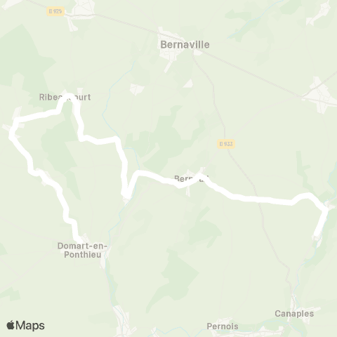 Hauts-de-France Car 80 - Lignes scolaires  map