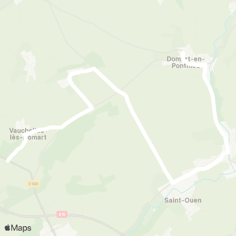 Hauts-de-France Car 80 - Lignes scolaires  map