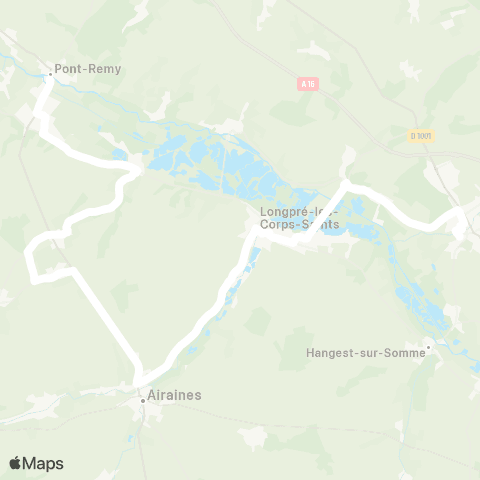 Hauts-de-France Car 80 - Lignes scolaires  map