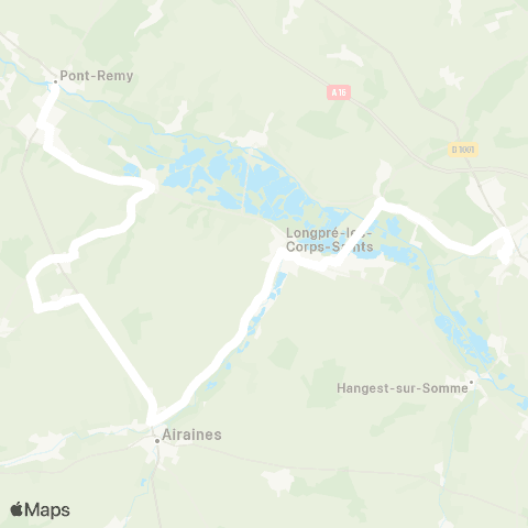 Hauts-de-France Car 80 - Lignes scolaires  map