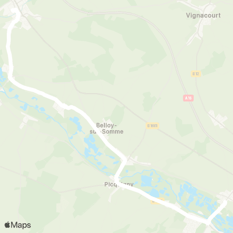 Hauts-de-France Car 80 - Lignes scolaires  map