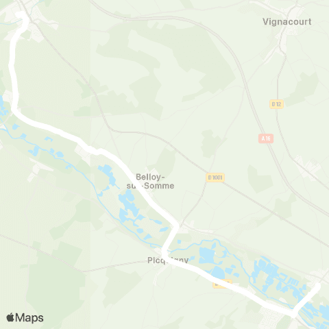 Hauts-de-France Car 80 - Lignes scolaires  map